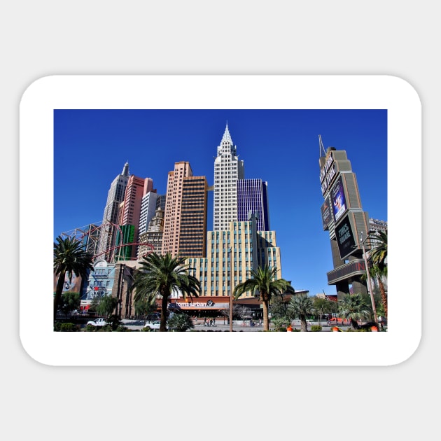 New York New York Las Vegas America Sticker by AndyEvansPhotos